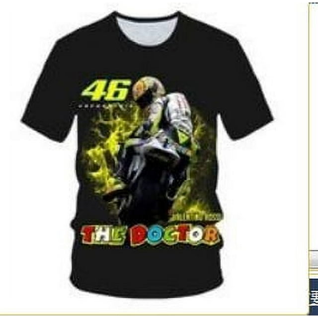 T-Shirt à Manches Courtes de Mode Tendance 3D de Course de Moto pour Hommes et Femmes--ZJKDGJKJ