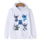 thumbnail image 2 of Sudadera con capucha para niños de Disney Stitch, primavera y otoño, moda urbana, para bebés, niños y niñas, jersey deportivo para exteriores, 2 of 5
