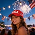 thumbnail image 6 of 250th Anniversary USA Hat, United States 250th Anniversary Baseball Cap, 1776-2026 Patriotic Printed Hat, US 250th Anniversary Cap for Independence Day, Adjustable One Size, Red, 6 of 8
