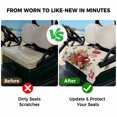 thumbnail image 4 of Golf Cart Seat Covers for 2 Seater,Christmas Gingerbread Microfiber Cart Seat Towel Blanket,Winter Xmas Ball Candy Pine Leaf Beige Absorbent NonSlip Bench Seats Protector for Golf Course 51"x31", 4 of 9