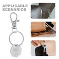 thumbnail image 2 of 4pcs Stainless Steel Key Ring Grocery Cart Key Holder Metal Shopping Cart Token Keychain Quarter Keychain Holder Shopping Trolley Coin Keychain, 2 of 9