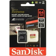 SanDisk Extreme 64GB roSD, roSDHC, roSDXC, 4K UHD- SDSQXA2-064G-GN6MA, A1/A2