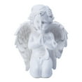 thumbnail image 1 of Kneeling Praying Pure White Angels Resin Garden Statue for Decor, 1 of 9