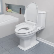 Brondell Swash SE400 Bidet Seat with Sidearm, Dryer and Stainless Steel Nozzle, Elongated White