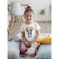 thumbnail image 2 of Cute Panda With Floral Wreath T-Shirt Toddler -Image by Shutterstock,  2 Toddler, 2 of 4