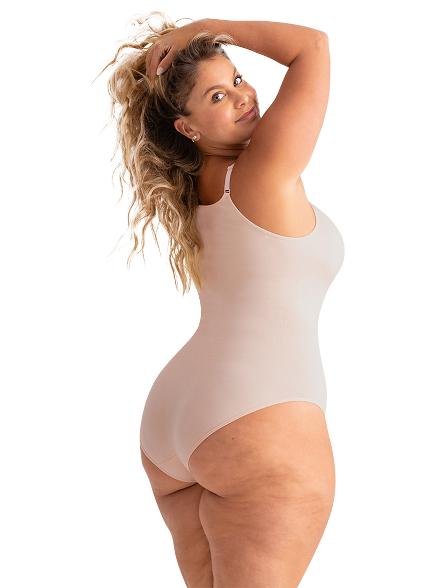 Shapermint Core Scoop Neck Shaping Bodysuit for Women, Seamless Shaping Fit & Comfortable Support, Sizes S–4XL