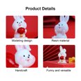 thumbnail image 2 of Papa Rabbit-Welcome Spring Cute Rabbit New Year's Gift Auspicious Spring Festival Cute Rabbit Small Ornament Creative Home Desktop Decoration Simulation Resin, 2 of 14