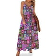 thumbnail image 1 of Vestido vintage sin mangas con manta de crochet, cuadrado de abuelita, ropa de verano para mujer, ropa de fiesta, ropa femenina, 1 of 7