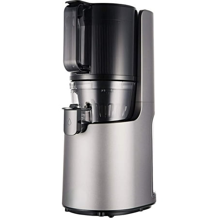 

H-200 Easy Clean Electronic Juicer Machine (Silver) - Self Feeding Slow Juicer w Big Mouth Hopper to Fit Whole Fruits & Vegetables - Healthy Living - Rinse Clean No Scrub BPA Free Easy Assembly