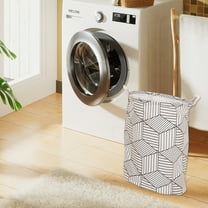 CASAFUN Storage Basket, Nursery Hamper Canvas Laundry Basket Foldable with Waterproof PE Coating Large Storage Baskets for Kids Boys and Girls, Office, Bedroom, Clothes,Toys