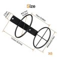 thumbnail image 3 of Wine Wall Holder, 6 Pack Wall Mounted Wine Rack, Metal Wine Bottle Display Holder For Wine Storage, 3 of 5
