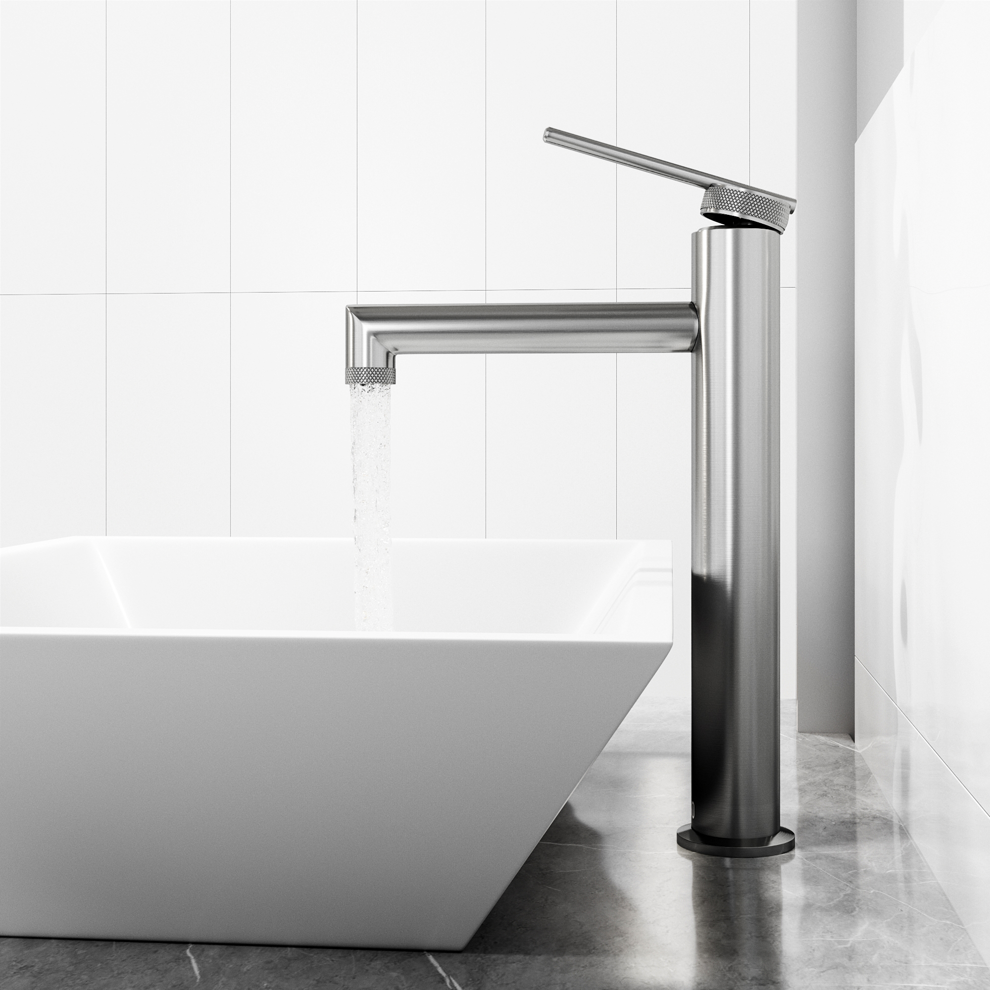 VIGO Sterling Single Handle Single-Hole Bathroom Vessel Faucet in Brushed Nickel