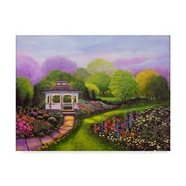 Trademark Fine Art 'Gazebo Park' Canvas Art by Bonnie B Cook
