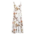 thumbnail image 4 of SMihono Robe Maxi Bohème d'Été pour Femmes Grande Taille Mode d'Été pour Femmes Imprimée à Col en V Sans Manches à Bretelles Robe Chandail Robe de Plage Évasée, 4 of 4