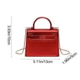 thumbnail image 4 of Crossbody Bag Women Crossbody Sling Bag Solid Color Shoulder Bag Stylish Versatile Chain Small Bag for Outdoor Hiking Traveling, 4 of 7