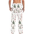 thumbnail image 4 of FORMRS Mens Pajama Pants with Pockets Sleepwear Lounge Bottoms Sizes S-2XL, White Nordic Christmas House, 4 of 7