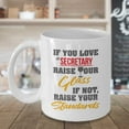 thumbnail image 3 of Best Funny Secretary Secretaries Wine Coffee & Tea Gift Mug, 3 of 4