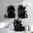 thumbnail image 1 of Toallas de mano suaves y absorbentes con diseño de gatos para baños y cocinas. Trapo absorbente., 1 of 9