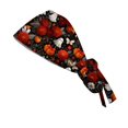 thumbnail image 5 of DORKASM Halloween Scrub Caps Women Caps Working Adjustable Tie Back Hats Red One Size, 5 of 6