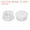White, variant on 19mm(3/4") Plastic Hole Plugs, Screw Bumper Hole Plug Flush Snap Type Round Hole Cover Caps Black 100 Pcs