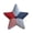 B, variant on Chanana Patriotic 4th Of July Star Shaped Throw Pillow, Red White Blue Polka Dot Striped Print Farmhouse Decor, Independence Day Decorative Pillow For Sofa Couch Living Room Home, 14"