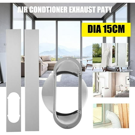 Window Adapter Kit Exhaust Hose For Portable Air Con Ac Unit 1pc 6 Replacement Vent Plate 2pcs Adjustable Length Sliding Glass Doors Sliding Glass Doors Ac Vent Kit, Lg Portable Air Conditioner Sliding Door Vent Kit
