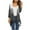 Gray, variant on Cardigan for Women's Plus Size Summer Dressy 3/4Sleeve Fashion Comfortable Pockets Printing Cardigan Top Blouse Party Up to 65% off