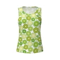 thumbnail image 4 of Gaeub Kiwi Lemon Women's Workout Tank Tops Lightweight Sleeveless Shirts for Women for Athletic Running Tennis Yoga - Large, 4 of 9