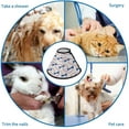 thumbnail image 4 of Baseballs Texture Soft Cat Dog Recovery Collar Adjustable Cat Cone Wound Healing Protective After Surgery for Soft Pet Cone Collar, 4 of 7