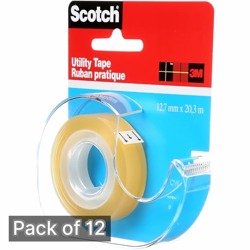 Scotch Utility Tape, 1/2-Inch (Pack of 12)