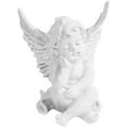 thumbnail image 3 of Ensemble de 2 Belles Statues d'Ange en Résine Cerise Statue d'Ange Gardien Sculpture d'Ange Adorable Collection d'Ange Ailes Statue Commémorative 4.25 Pouces, 3 of 4