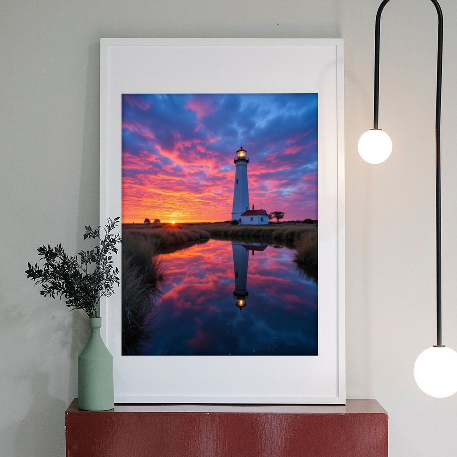 Diamond Art Kits for Adults - 5d Lighthouse Sunset Reflection Sky Diamond Painting for Adults, Diamond Art for Adults Beginners, Diamond Painting Kits for Adults for Home Wall Decor