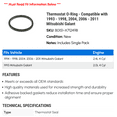 thumbnail image 2 of Thermostat O-Ring - Compatible with 1993 - 1998, 2004, 2006 - 2011 Mitsubishi Galant - Motorad, 2 of 2