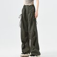thumbnail image 3 of ZZwxWA Cargo Pants Women High Waisted Baggy Pants Parachute Pants for Women Y2K Pants Streetwear Women with Pockets Online Shopping, 3 of 4