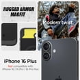 thumbnail image 2 of Funda Spigen Rugged Armor MagFit para iPhone 16 Plus Negra, 2 of 8