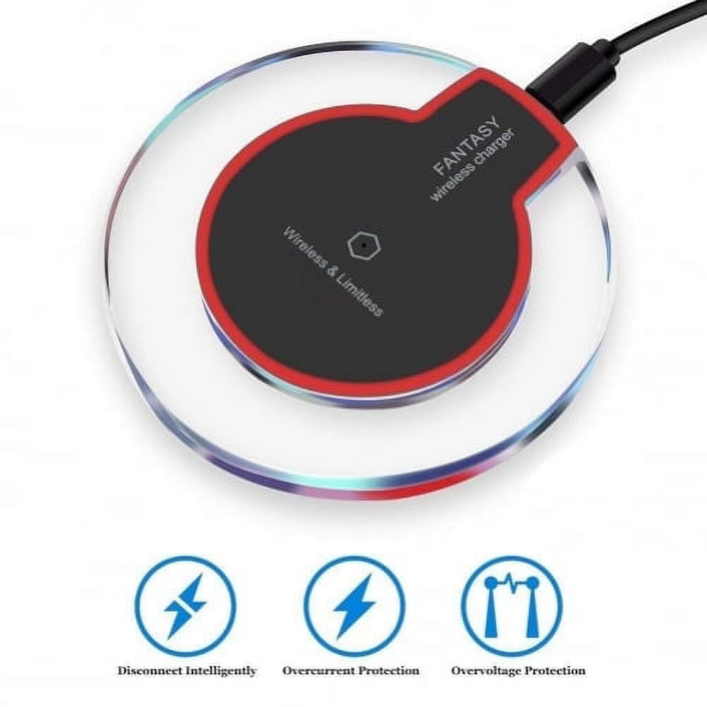 Fast Wireless Charger 7.5W and 10W Charging Pad Slim W2D for LG G8 ThinQ, G7 ThinQ - Motorola Droid Turbo 2, Edge Plus, Google Nexus 6, (2022), MAXX - Nokia XR20, 8 - OnePlus 9 Pro, 8 Pro