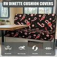 thumbnail image 4 of Yuyamidu Candy Canes RV Dinette Cushion Covers Bow Camper Cushion Slipcovers Universal RV Couch Cushion Covers Christmas RV Accessories, 4 of 7