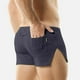 thumbnail image 2 of Pantalones cortos de running lisos para hombre: pantalones de chándal elásticos en la cintura, poliéster, S-XL, 2 of 7