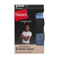 thumbnail image 3 of Hanes Boys' Originals Boxer Brief Underwear, Supersoft Boxer Briefs For Boys', Assorted 5-Pack Size-Small, 3 of 4
