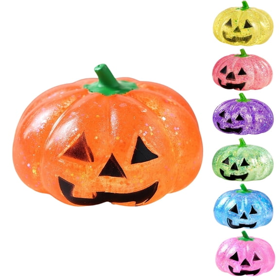Halloween Giant Pumpkins Squishies, Soft Slow Rising Stress Ball, Realistic Steamed Bun Fidget T-oy, Sensory Relief - Orange