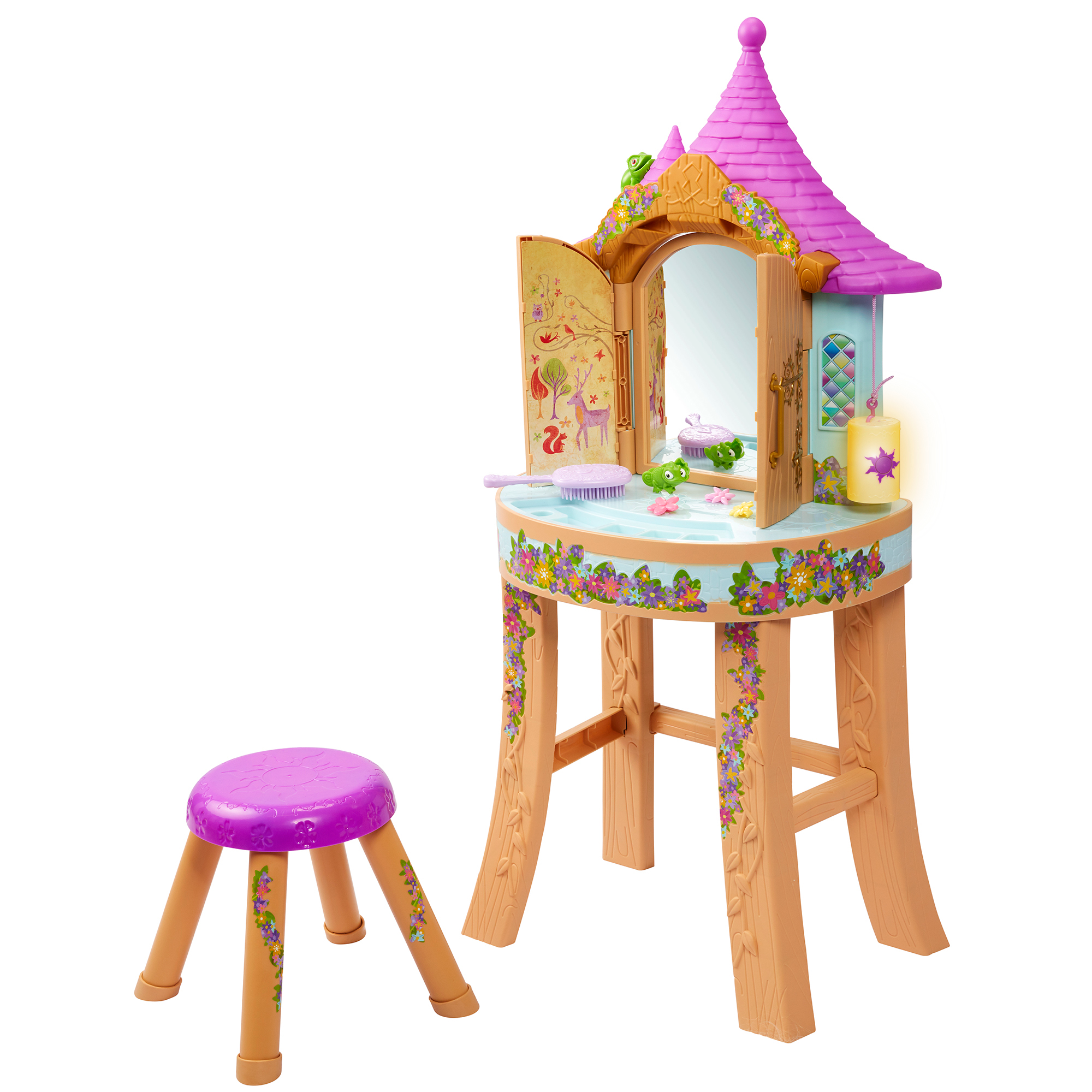 rapunzel vanity with doll