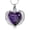 Always Purple, variant on Crystal Heart Cremation Urn Necklace for Ashes Keepsake Cremation Jewelry Crystal Urn Necklace Urn Stainless Steel Memorial Pendant for Women Men Loved Ones