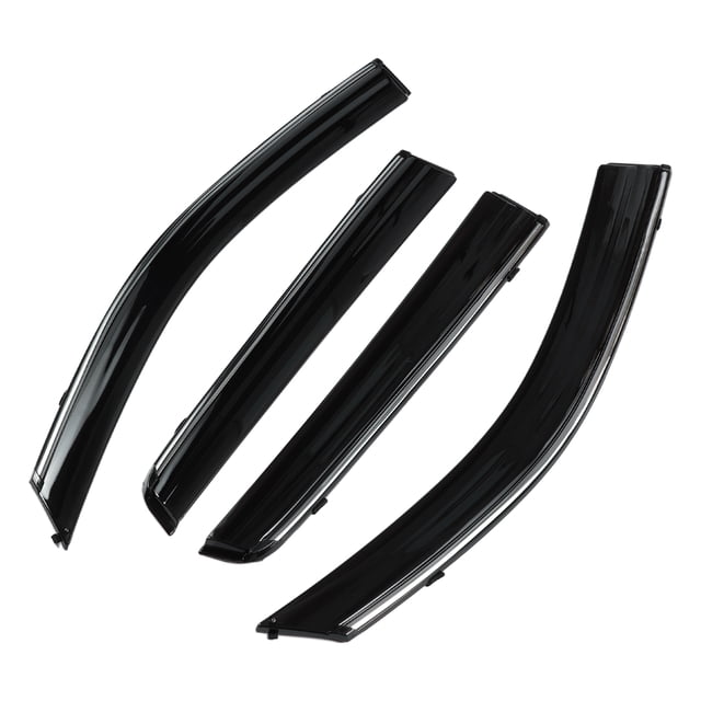 Deflectores de Ventana de Unique Bargains para Ventana Lateral del Auto para Mitsubishi Outlander Sport RVR 11-24 Protectores de Lluvia Negros Visores de Viento Sombrillas de Ventana