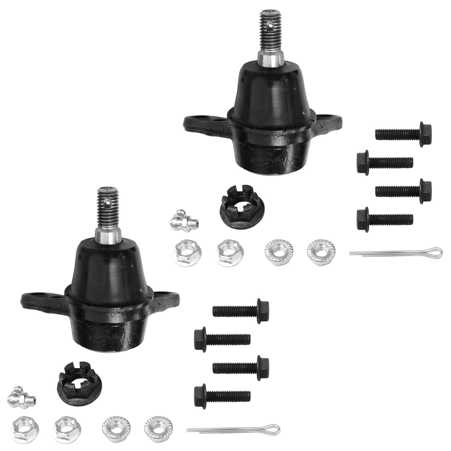 Detroit Axle - Front Wheel Hub & Bearing Assembly + Sway Bar Links + Upper Lower Ball Joints Replacement for Chevy GMC Colorado Canyon [2WD; Z85 Chassis w/ Coil Spring Sus.] - 8pc Set