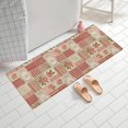 thumbnail image 2 of Pioneer Flower Floral Print Pattern Bathroom Rugs Mat, Non Slip Microfiber Bathroom Rug with Rubber Backing, Soft Mats for Bathroom Floor Tub Shower, 24"x60", 2 of 5