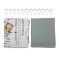 thumbnail image 3 of Mainstays Paris Eiffel Tower Geometric Shower Curtain Set with Hooks & Liner– 14-Piece Contemporary Gray Bathroom Decor, 70" x 72", Machine Washable, 3 of 9