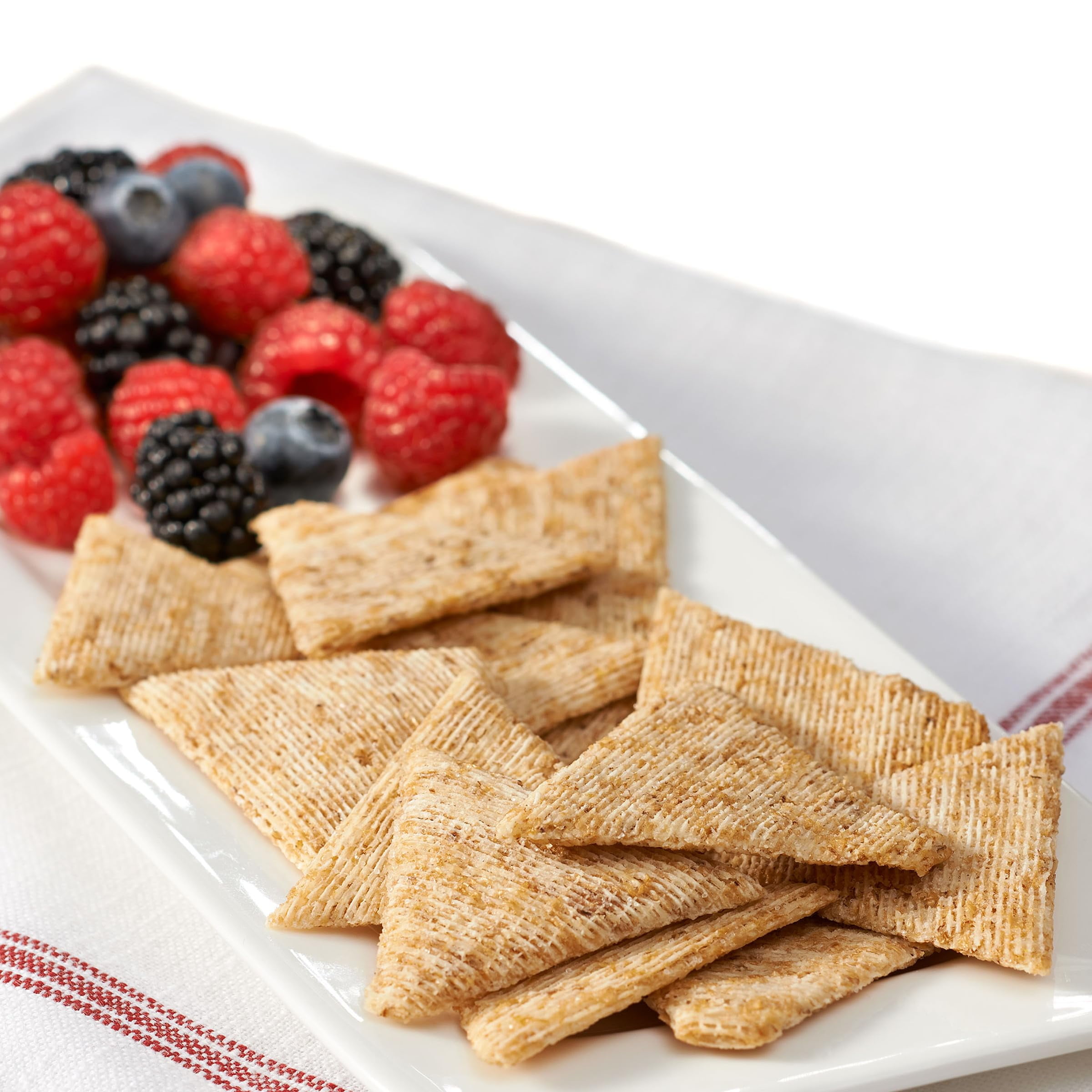 (4 pack) Triscuit Thin Crisps Original Whole Grain Wheat Crackers, Vegan Snacks, Snack Crackers, 7.1 oz