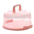 thumbnail image 5 of Caja Redonda Para Pasteles Con Asa, Soporte De Almacenamiento Ligero Para Repostería, Contenedor Para Postres, Funda, Accesorios Para Pasteles Monstrate HA024866-02, 5 of 5