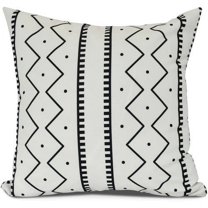 Simply Daisy, Mudcloth Geometric Print Outdoor Pillow