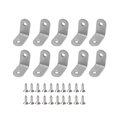 thumbnail image 1 of 10PCS L-Shaped Bracket Corner Braces Stainless Steel Joint Right Angle Shelf Support Bracket, 1 of 9
